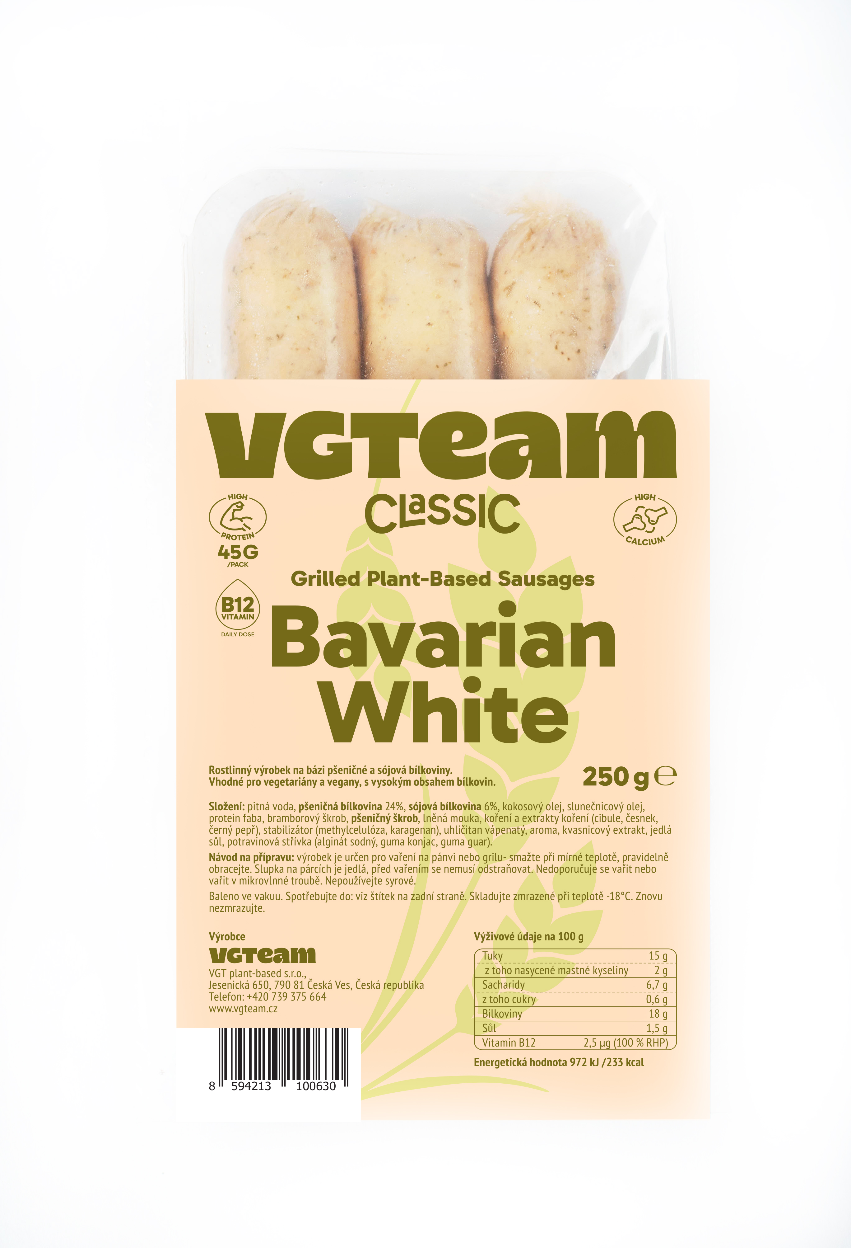 Plant Based Grill Sausages "Bavarian White"